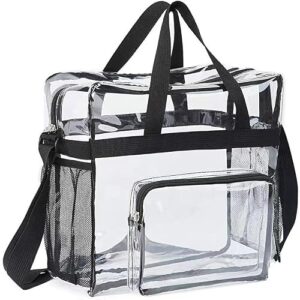 Bolsa transparente bolsa de ombro transparente bolsa transversal grande capacidade impermeável bolsa de piscina transparente bolsa de vinil, Preto (Discos de Vinil)
