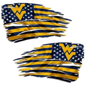 Conjunto de adesivos de vinil West Virginia Mountaineer (Discos de Vinil)