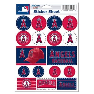 Folha de adesivo de vinil MLB Angels, 12,7 cm x 17,7 cm - MLB Angels (Discos de Vinil)