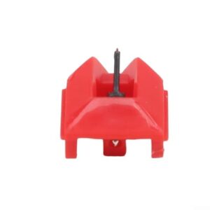 Agulha Stylus elíptica AT-VMN95E para toca-discos Audio Technica - Atualização de cartucho magnético móvel para LP120X - Cantilever de alumínio (vermelho) (Equipamentos)