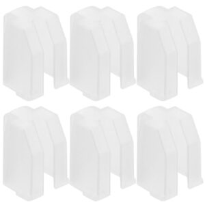 SAFIGLE Protetor de agulha para toca-discos 6 peças de plástico branco (Equipamentos)