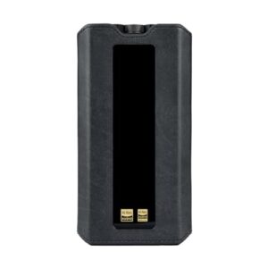 MITER Case Para FiiO Q15, capa de couro sintético sintético de esquadria feita à mão para Q15Black (Equipamentos)