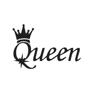 Adesivo de vinil Queen Crown Auto Car Truck Wall Laptop | Fibra de carbono | 20.3 cm x 13.2 cm (Discos de Vinil)