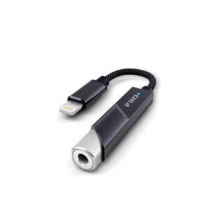 FiiO Adaptador de Áudio KA11 Lightning para 3,5 mm 32 bits/384 KHz, DAC HiFi Amplificador para Android/iOS/Windows/Mac (Preto, LT) (Equipamentos)