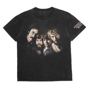 Creedence Clearwater Revival Camiseta unissex adulto Creedence Clearwater Revival Faded Group Photo, Lavagem mineral, GG (CDs)