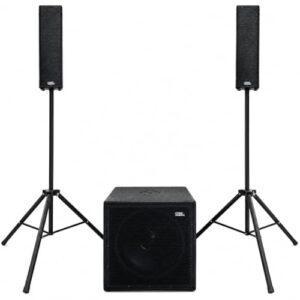 NH Som VL1500ST NHL Kit Ativo Line Array Caixa Ativa com Subwoofer 15 Polegadas 1500W Sistema PA Profissional para Igrejas, Eventos e Barzinhos (Equipamentos)
