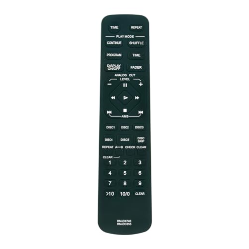 Allimity Controle remoto substituído RM-DX740 RM-DC355, adequado para CD Player Sony CDP-XE570 CDP-XE370 CDP-CE245 CDP-CE375 CDP-CE345 CDP-CE275 (Equipamentos)