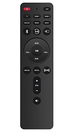 Substitua o controle remoto adequado para o sistema de som surround Klipsch Cinema Soundbar 700 800 1200 (Equipamentos)
