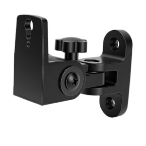 Zopsc Suportes de Parede Ajustáveis para Alto-falantes Com Inclinação e Giro, Suporta até 30 Libras, Liga de Alumínio, Compatível Com KEF, Compatível Com, Com Inclinação Vertical de (Equipamentos)