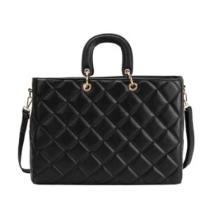 Lenna's Bolsa Transversal e de Mão Feminina Shopper Bag Casual Preta (Discos de Vinil)