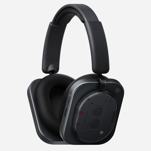 Nothing Fone de ouvido (1) Fone de ouvido híbrido ativo com cancelamento de ruído, fones de ouvido sem fio com 6 microfones, 80 horas de reprodução, áudio de alta resolução, sintonizado com KEF, som (Equipamentos)