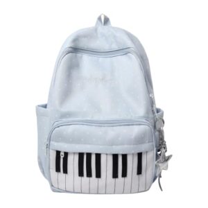 Mochila casual de nylon com bolinhas 16,9 polegadas (azul) (Equipamentos)