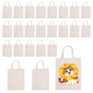 TATOTUTOTA Sacola de lona, pacote com 24, sacolas de sublimação, leves, médias, reutilizáveis, sacolas de pano para compras de supermercado para vinil de transferência de calor (35 x 38 cm) (Discos de Vinil)