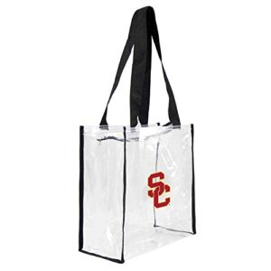 Littlearth NCAA USC Trojans Clear Square Stadium Tote, 29,2 x 29,2 x 14 cm (Discos de Vinil)