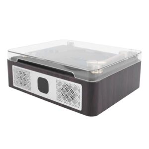 Cryfokt Vintage CD Player Dual HiFi Speaker BT Bateria Recarregável Caixa (Equipamentos)