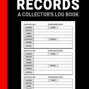 My Vinyl Records, a Collector's Log Book: Track and Review Your Music Albums - MarketSpace Co. (Discos de Vinil)