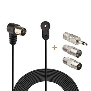 Bingfu Antena FM 75 Ohm Antena FM para Pioneer Onkyo Yamaha Marantz Bose Wave Sistema de música interno Rádio Digital HD Rádio FM Receptor estéreo Bluetooth Áudio AV Receptor de Home Theater (Equipamentos)