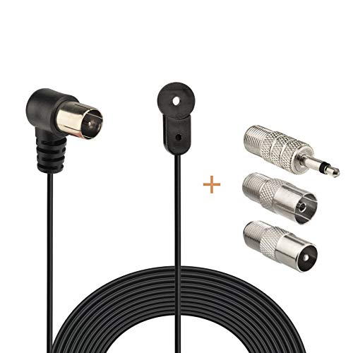 Bingfu Antena FM 75 Ohm Antena FM para Pioneer Onkyo Yamaha Marantz Bose Wave Sistema de música interno Rádio Digital HD Rádio FM Receptor estéreo Bluetooth Áudio AV Receptor de Home Theater (Equipamentos)