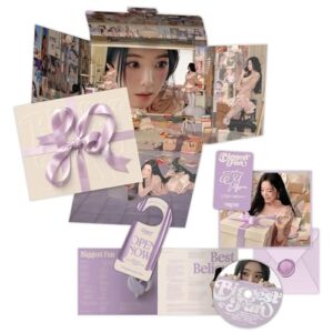 Biggest Fan The 1st Album (Compact Ver.) Outbox + Printed Photo + Door Hanger + CD-R + Lyrics Book + 4 Extra Photocards Official K-POP Sealed Album + Extra photocards - IRENE (CDs)