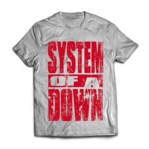 Ultrav Store, Camiseta Masculina System Of A Down Metal Cor:Cinza Mescla Claro;Tamanho:G (CDs)