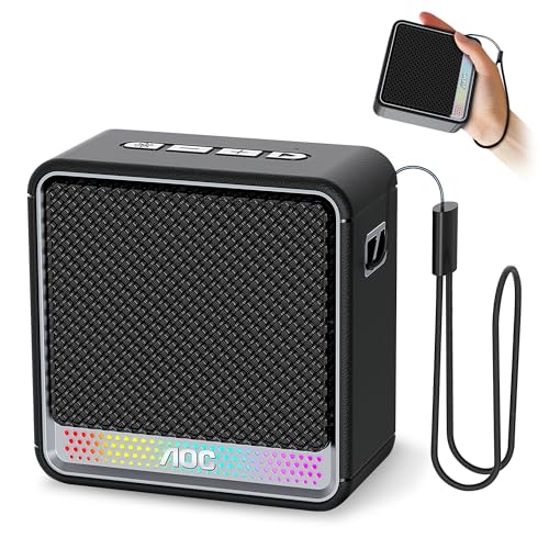 AOC ACS2311 Caixa de Som Portátil, Caixa de Som Bluetooth, à Prova d'Água IPX5, 12 Horas de Reprodução,Som Limpo e Potente, Emparelhamento Estéreo Sem Fio, Ideal para Casa e Viagens (Equipamentos)