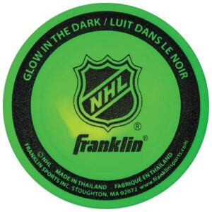 Franklin Sports Disco de hóquei de rua – Brilha no escuro – NHL (Discos de Vinil)