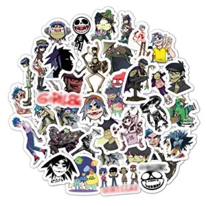 36Pcs Gorilla Stickers, Gorilla Merch, Merchandise, Rock Band Stickers, Alternative Hip Hop Band Stickers, Guitar Stickers, Music Stickers and Decals (Discos de Vinil)