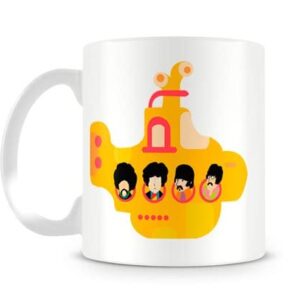 Caneca Beatles Yellow Submarine 330 ml (Discos de Vinil)