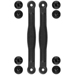 SOPROM Heel Straps with Rivets Replacement Parts for Croc Classic Clogs Kids,Men and Women Shoes(Color:Black,Size:7 Women/5 Men) (Discos de Vinil)