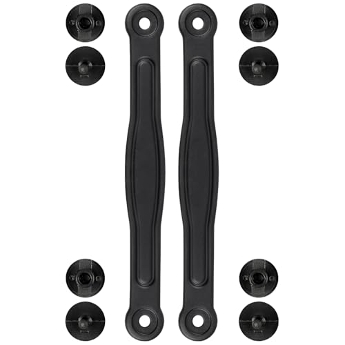 SOPROM Heel Straps with Rivets Replacement Parts for Croc Classic Clogs Kids,Men and Women Shoes(Color:Black,Size:7 Women/5 Men) (Discos de Vinil)