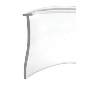 Prime-Line Varredura inferior para porta de chuveiro M 6211, 91 cm x 2,5 cm, estrutura de vinil, transparente, 1,5 cm (embalagem única) (Discos de Vinil)