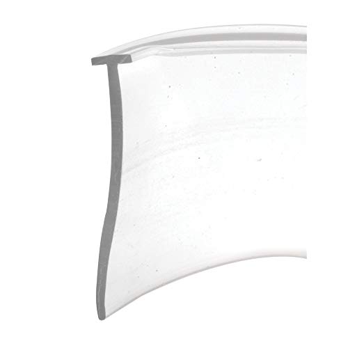 Prime-Line Varredura inferior para porta de chuveiro M 6211, 91 cm x 2,5 cm, estrutura de vinil, transparente, 1,5 cm (embalagem única) (Discos de Vinil)