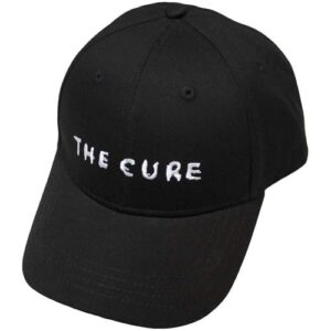 Rock Off officially licensed products Boné de beisebol com logotipo The Cure Text tamanho único preto (Discos de Vinil)