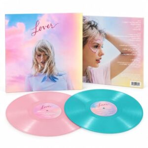 Taylor Swift: Lover – Limited Edition 2-LP Pink & Blue Colored Vinyl [Vinyl] - Taylor Swift (Discos de Vinil)