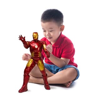 Marvel, personagem colecionavel Homem de Ferro figura gigante com 50 cm, metalizado, com peito de reator - Mimo brinquedos (Discos de Vinil)