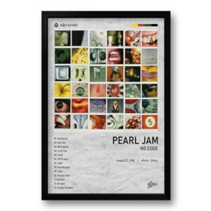 Quadro Álbum Spotify No Code - Pearl Jam - 40x60cm (Discos de Vinil)