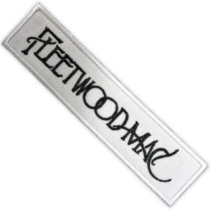Fleetwood Mac - Aplique a ferro, branco/preto, tamanho único (Discos de Vinil)