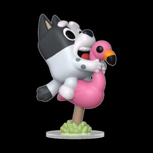 Funko Pop! Boneco de vinil Bluey Muffin Flamingo Queen #2383 (Discos de Vinil)