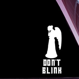 Weeping Angel - Don't Blink! - Decalque de vinil cortado com precisão (Discos de Vinil)