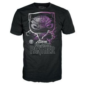 Funko Camiseta Boxed: Marvel - Pantera Negra - Grande - G - Camiseta - Roupas - Ideia de Presente - Top de Manga Curta para Adultos Unissex Homens e Mulheres - Mercadoria Oficial - Fãs de Filmes (Discos de Vinil)