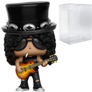 Guns N' Roses - Slash Funko Pop! Vinyl Figure (Bundled with Compatible Pop Box Protector Case), Multicolored, 3.75 inches Y (Discos de Vinil)