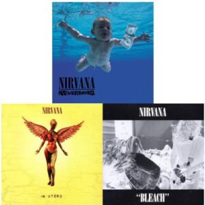 Nirvana Essentials: Nevermind, In Utero & Bleach – 3LP Bundle [Vinyl] - Nirvana (Discos de Vinil)