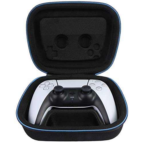Baval Hard Travel Carrying Case Replacement for Playstation 5 PS5 DualSense Wireless Controller (Discos de Vinil)