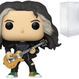 POP Funko Rocks: Metallica - Kirk Hammett - Boneco de vinil 72 Seasons (incluído com capa protetora compatível), multicolorido, 9,5 cm (Discos de Vinil)