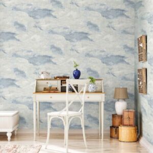 Wall Wear Rolo de papel de parede para destacar e colar, Oasis (Discos de Vinil)