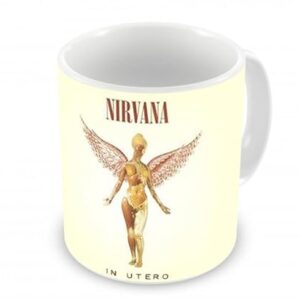 Caneca Nirvana In Utero 330 ml (Discos de Vinil)