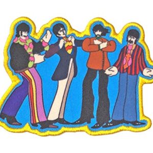 The Beatles Patch Yellow Submarine Sub Band Official Embroidered Iron On Y (Discos de Vinil)