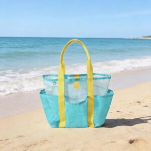 Bolsa de natação de malha grande capacidade bolsa de armazenamento de roupa (Discos de Vinil)