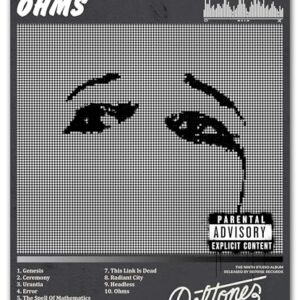 ZUKIY Ohms Deftones Pixel Eyes - Pôster Dark Rock Arte de Parede 20 x 25 Sem Moldura - Decoração Inspirada em Banda de Metal Pesado para Quarto Estúdio Escritório - Impressão em Estilo Tapeçaria (Discos de Vinil)